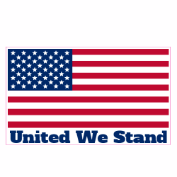 One Nation American Flag Sticker – U.S. Custom Stickers