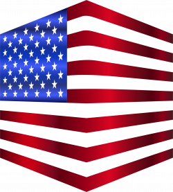 Clipart - USA Flag Cube