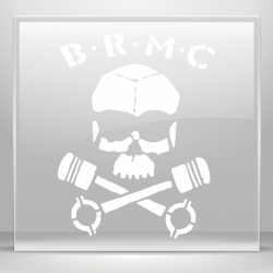 Simple color vinyl Brmc Skull | Stickers Factory