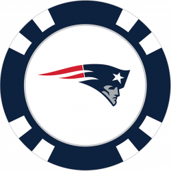 New England Patriots Poker Chip Ball Marker - Team Golf USA