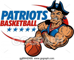 EPS Illustration - Patriots basketball. Vector Clipart ...