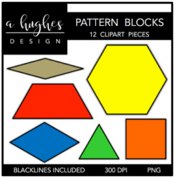 Pattern Blocks Clipart {A Hughes Design} by Ashley Hughes - A Hughes ...
