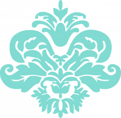 Aqua Damask Shape Clip Art at Clker.com - vector clip art online ...