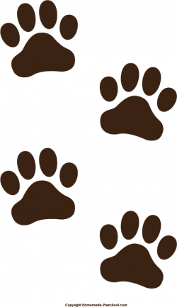 Free Paw Prints Clipart