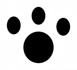 Animal Paw Print White Clip Art at Clker.com - vector clip art ...