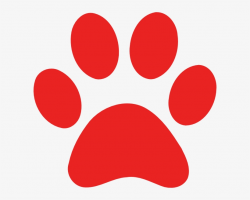 Paw Clipart Big - Red Dog Paw Print - Free Transparent PNG ...