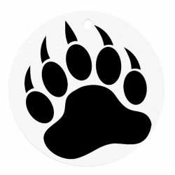 Bear claw grizzly bear paw print clipart free images ...
