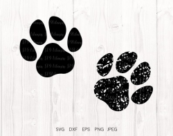 Paw svg, Distressed paw svg, Paws svg, Cat Paw, Dog paw, Grunge svg, Paw  Print, Pet Paw dxf, Clipart, Cricut downloads, Silhouette designs
