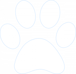 Paw Print Outline | Free download best Paw Print Outline on ...