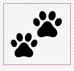 Best Cat Paw Drawing On Clipartmag Of - Black And White Paw ...