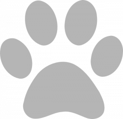 Gray Clipart paw print - Free Clipart on Dumielauxepices.net