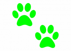 Husky Clipart Paw Print - Dog Paw Print Green Free PNG ...