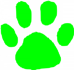 Green Pawprint Clip Art at Clker.com - vector clip art online ...