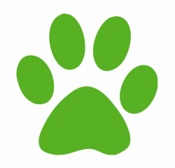 Banner Royalty Free Bobcat Clipart Blue Dog Paw - Green Cat ...