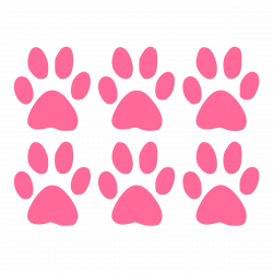 Vinyl Paw Decals (Set of 6) – Pawz Club