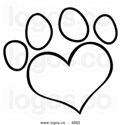 Heart Shaped Dog Paw Print | Clipart Panda - Free Clipart Images