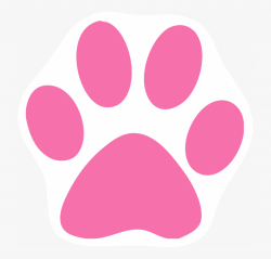 Pink Cat Paw Print Clip Art - Pink Cat Paw Print #74074 ...