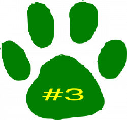 Jaguar Paw Print In Green Clip Art at Clker.com - vector clip art ...