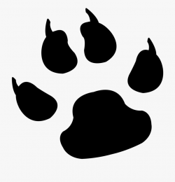 Footprint Clipart Lion - Paw Print Icon #367092 - Free ...