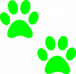 Two Green Paws Clip Art at Clker.com - vector clip art online ...