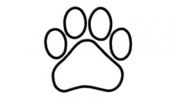 Paw Print Outline | Free download best Paw Print Outline on ...