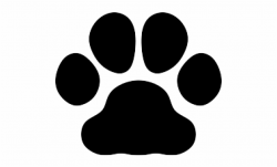 Paw Print Silhouette - Dog Paw Clipart - wolf paw print png ...