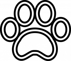 Dog Paw Print Svg Png Icon Free Download (#74075) - OnlineWebFonts.COM