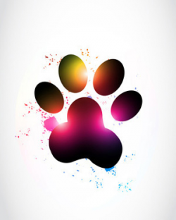 Dog paw prints single dogs paw print dog clip art pictures ...