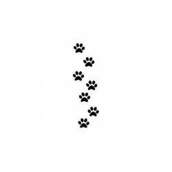 Dog paw prints mens stone dog paw 3d tattoo on upper arm ...