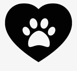 Clip Art Dog Paw Print Svg - Dog Icon Transparent Background ...