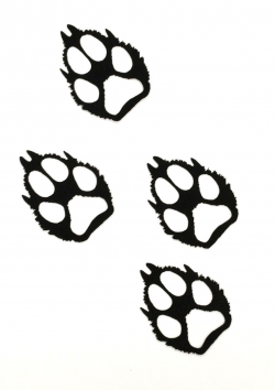 wolf paw print clip art - Google Search | shapes - line ...
