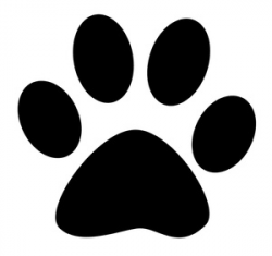 63+ Paw Print Clip Art Black And White | ClipartLook