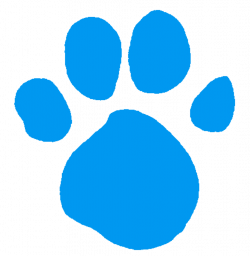 Blue's Light Blue Pawprint | Blue's Clues Pictures and PNG ...