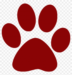Red Pawprints - Paw Clipart, HD Png Download - 2500x2500 ...
