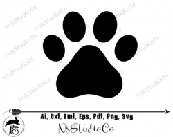 Paw SVG /Paw Print Clipart / Paw Print SVG / Paw Print Clip art / Files for  Cricut / Paw Print Vector / Dog SVG / Animal svg / Silhouette