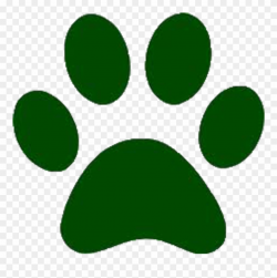 Forest Green Paw Print Clipart (#847105) - PinClipart