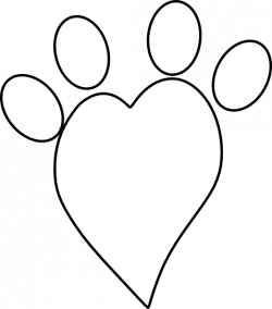 Heart Paw Print Clip Art at Clker.com - vector clip art online ...
