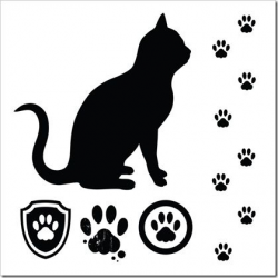 cat paw print clipart | TATTOOS I WANT | Cat paw tattoos ...