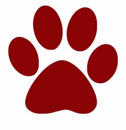 Red Pawprints All About Training Dogs - Paw Print Clipart ...
