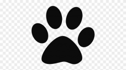 Fenty Pit Bulls Home - Paw Print Black And White Clipart ...