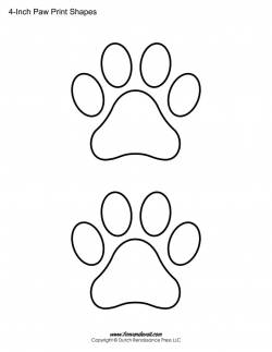 Paw print printable sheet | BLESSING OF THE ANIMALS IDEAS ...