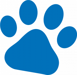 Pals Paw Blue - Cat Paw Print Small Clipart - Full Size ...