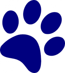 Image result for wildcat paw print clip art ROYAL BLUE ...