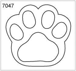 dog paw template printable paw prints clip art 76 free ...