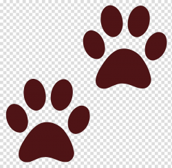 Two red paw illustration, Dog Paw Cat , Dog Paw Print ...