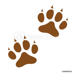 Two dog paw print icon isolated on white background. - Buy ...