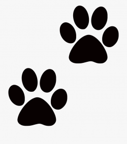 Tiger Paws Clipart - Cat Paw Print Transparent #43036 - Free ...