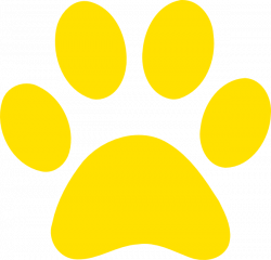 Yellow Paw Print Clipart - 2018 Clipart Gallery