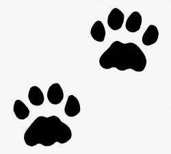 Dog Paws, Cat Paws In Snow, C - Cat Prints Clipart #42430 ...