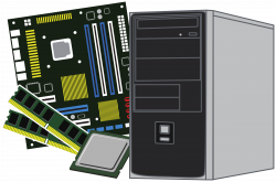 Clipart - Desktop computer parts